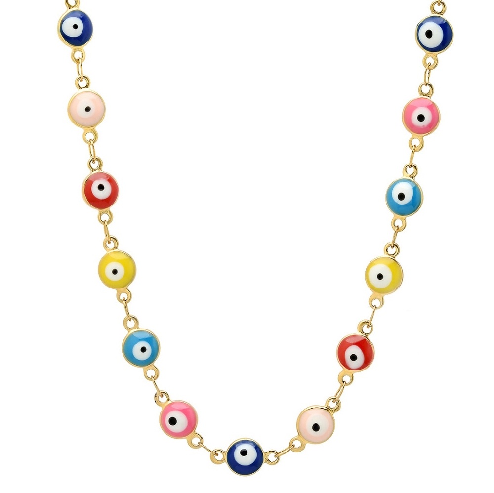 Evil Eye Stainless Steel Necklace